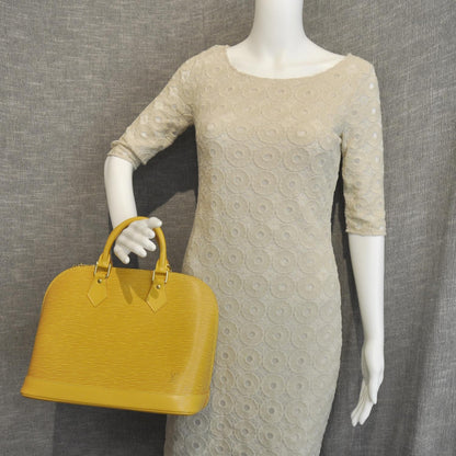 Louis Vuitton Epi Alma Yellow 2 of 9