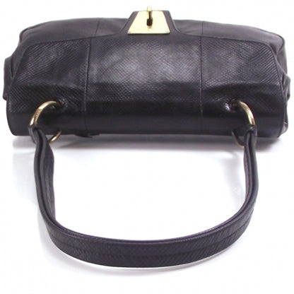 Gucci Python Flap Shoulder Bag Black 6 of 11
