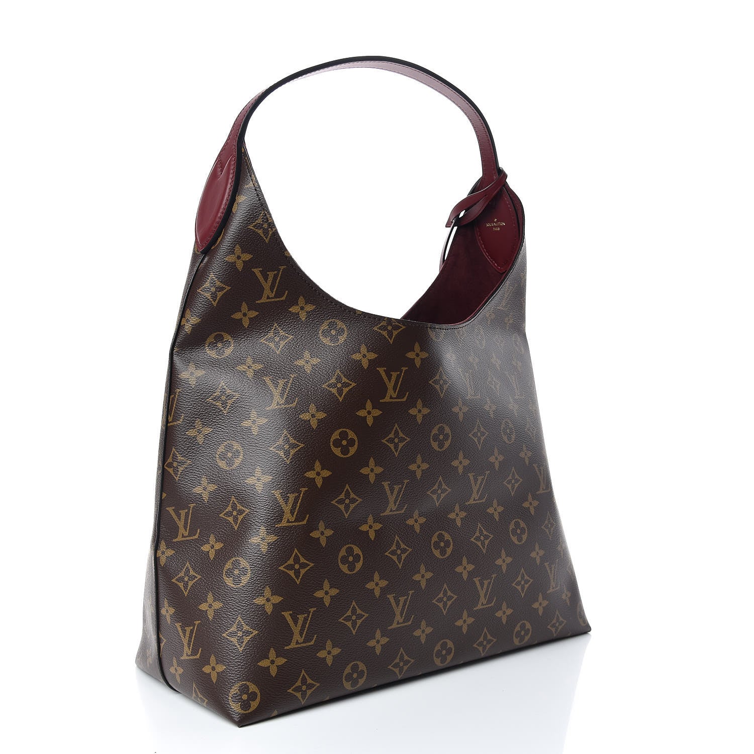 Louis Vuitton Monogram Flower Hobo Bordeaux 3 of 9