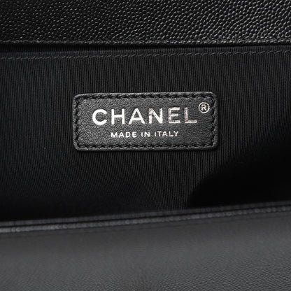 Chanel Caviar Quilted Medium Boy Flap Black 6 of 10