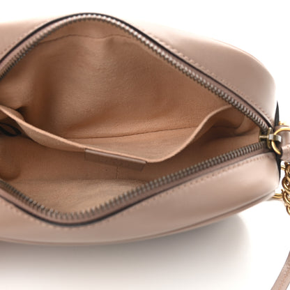 Gucci Calfskin Matelasse Mini GG Marmont Chain Shoulder Bag Porcelain Rose 5 of 9