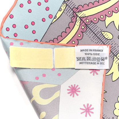 Hermes Silk Le Premier Chant Scarf 90 Violet Bleu Glacier 5 of 6