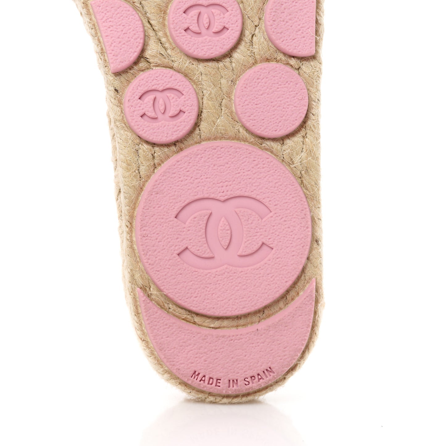 Tweed Laminated Lambskin CC Slide Sandals 37 Light Pink Gold