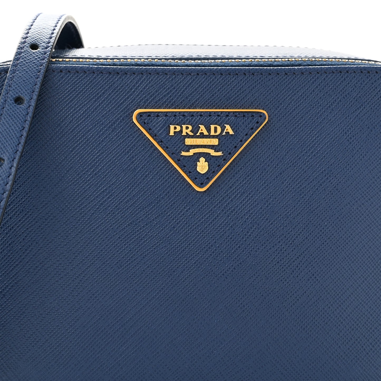 Saffiano Camera Crossbody Bag Bleuette