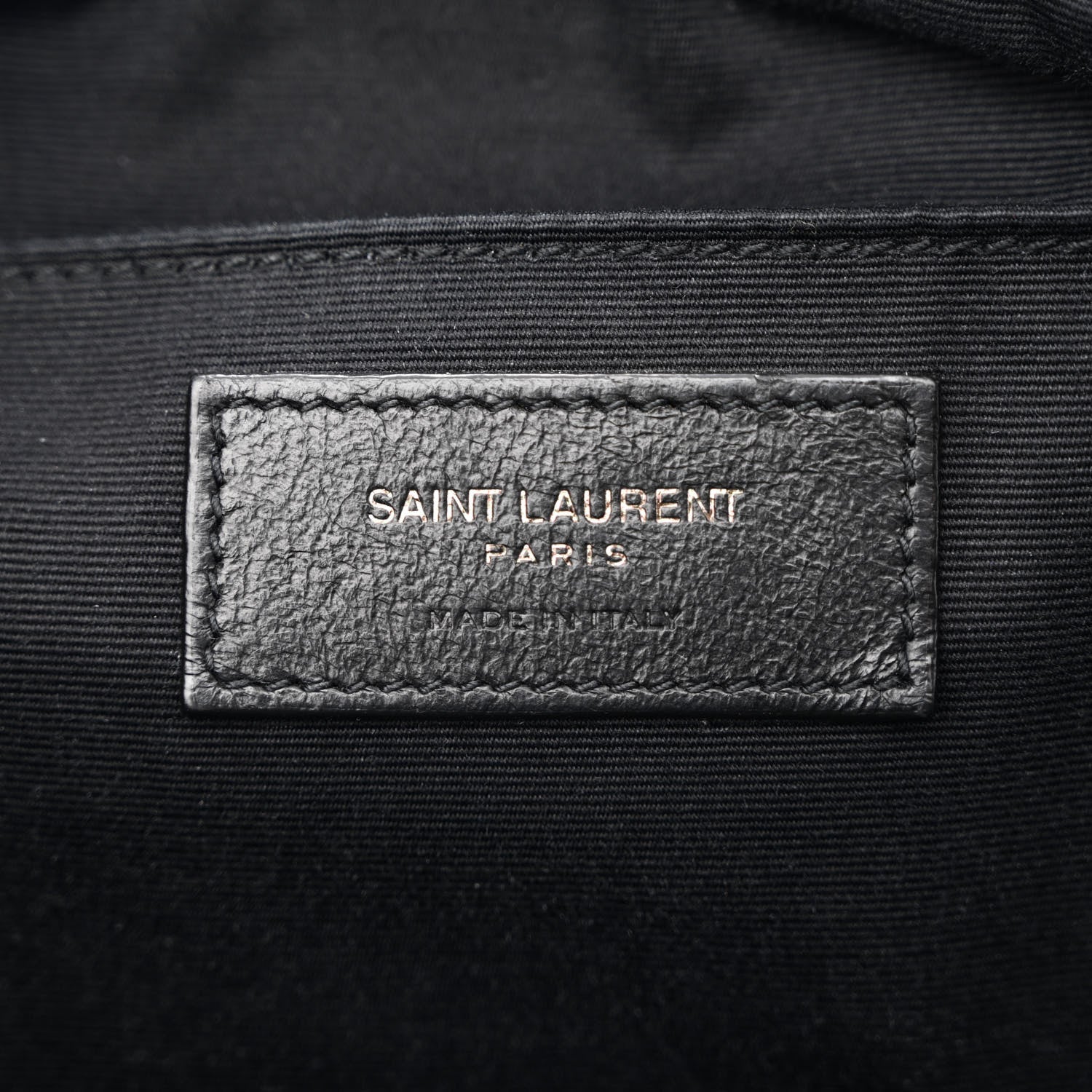 Saint Laurent Calfskin Matelasse Monogram Monochrome Lou Camera Bag Black 6 of 13