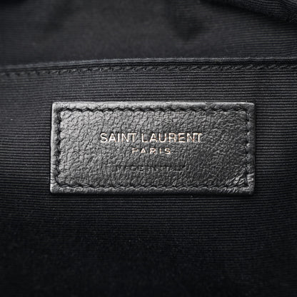 Saint Laurent Calfskin Matelasse Monogram Monochrome Lou Camera Bag Black 6 of 13