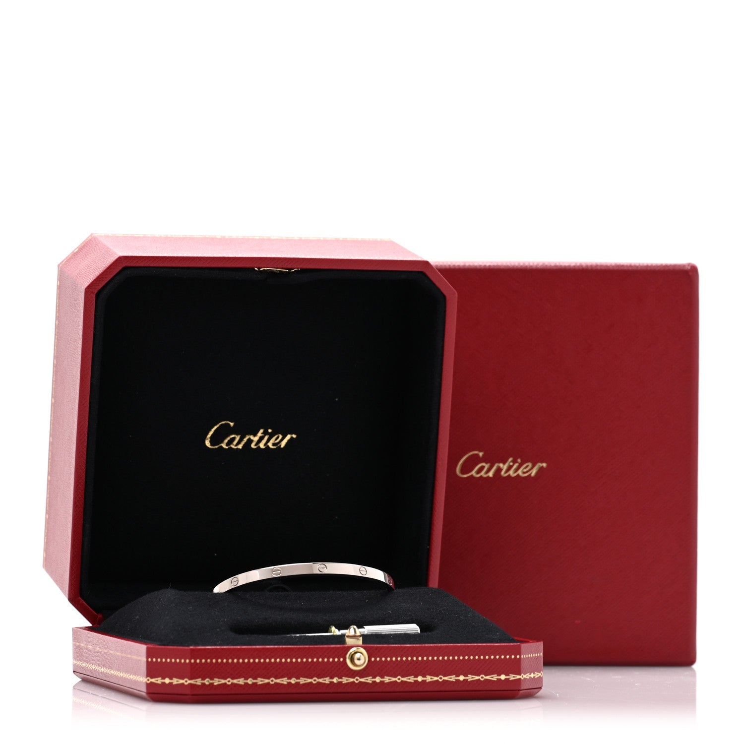 Cartier 18K White Gold Small LOVE Bracelet 16 7 of 7
