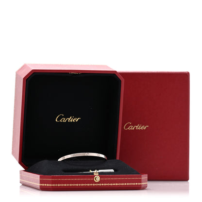 Cartier 18K White Gold Small LOVE Bracelet 16 7 of 7
