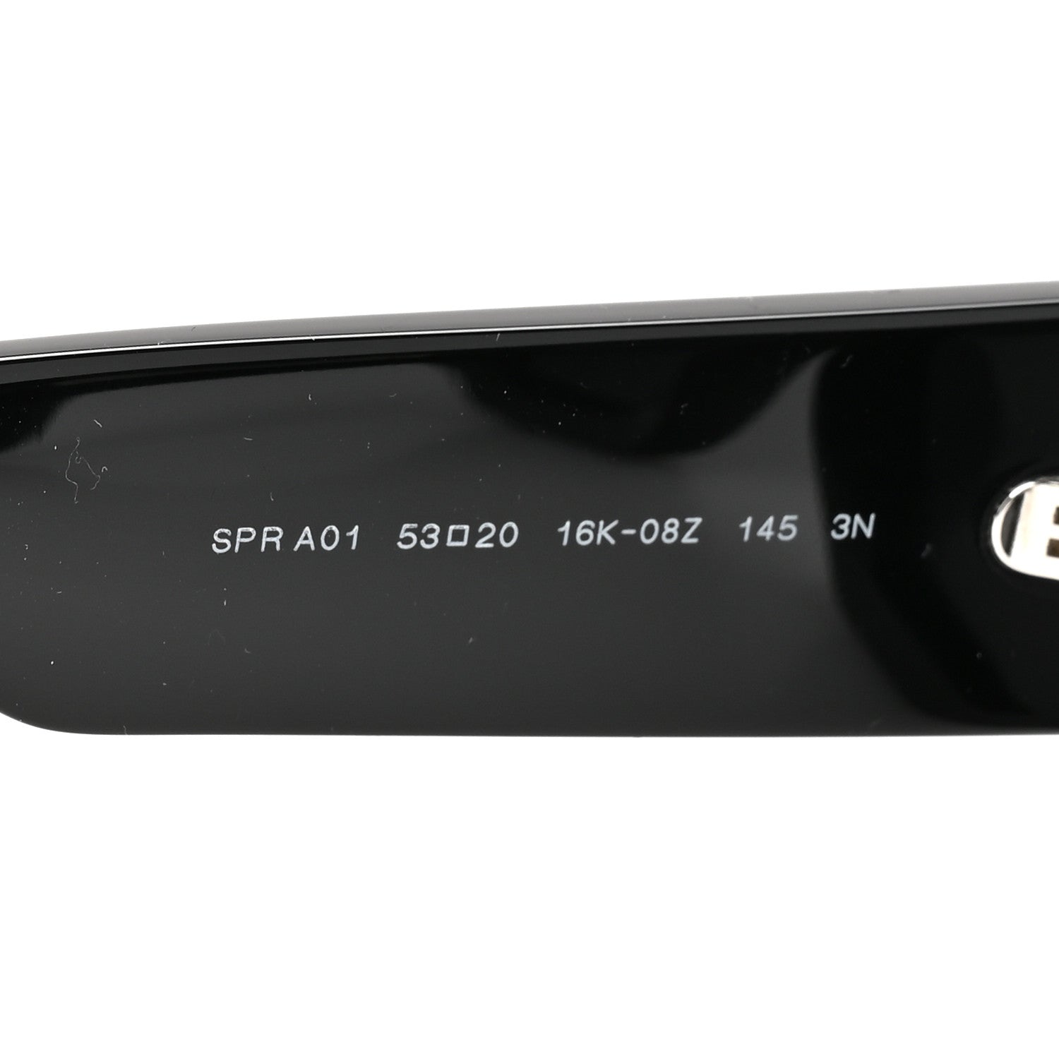 Prada Acetate Pillow Sunglasses SPR A01 Black 5 of 8