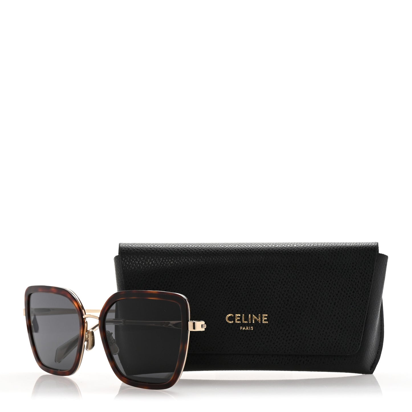 Acetate Square Sunglasses CL 40221U Tortoise