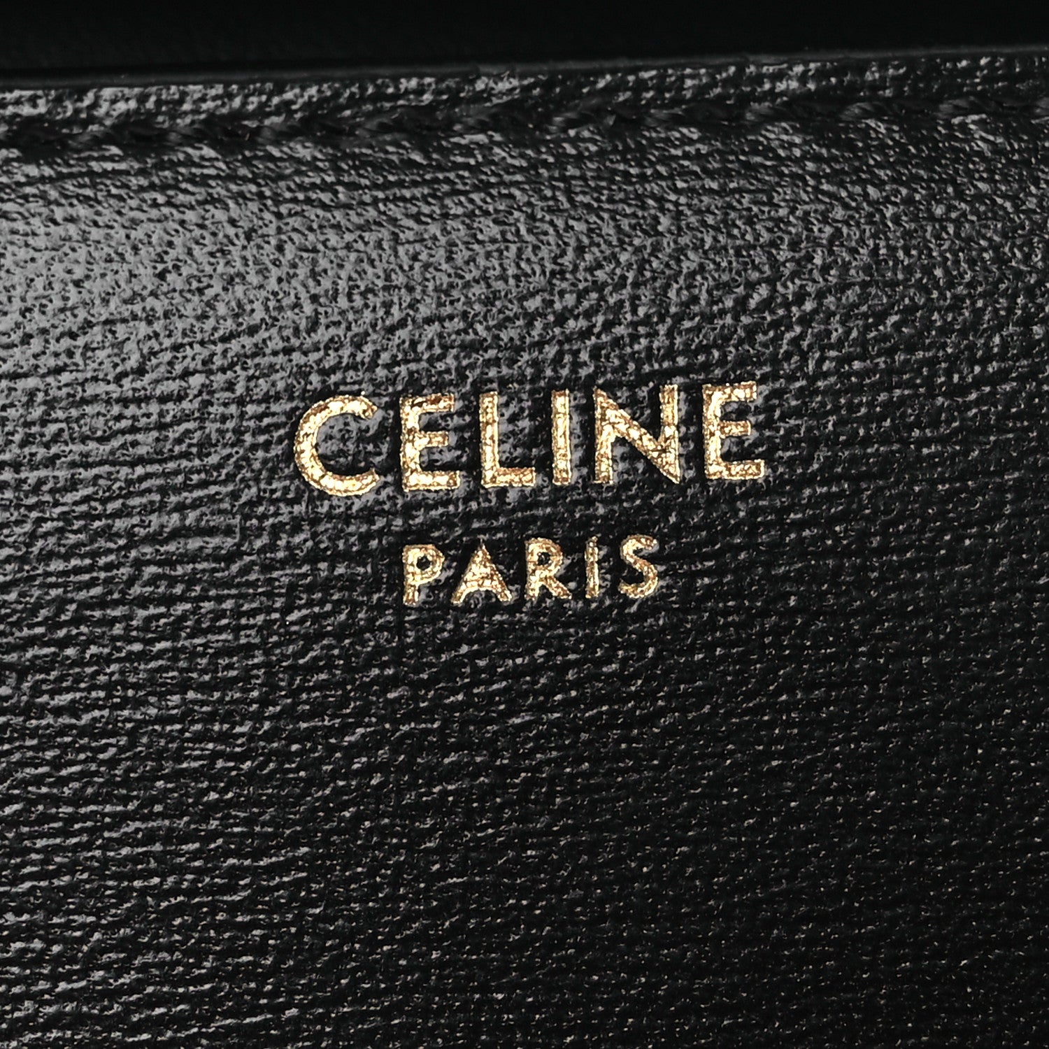 Celine Shiny Smooth Lambskin Small Triomphe Wallet Black 7 of 11