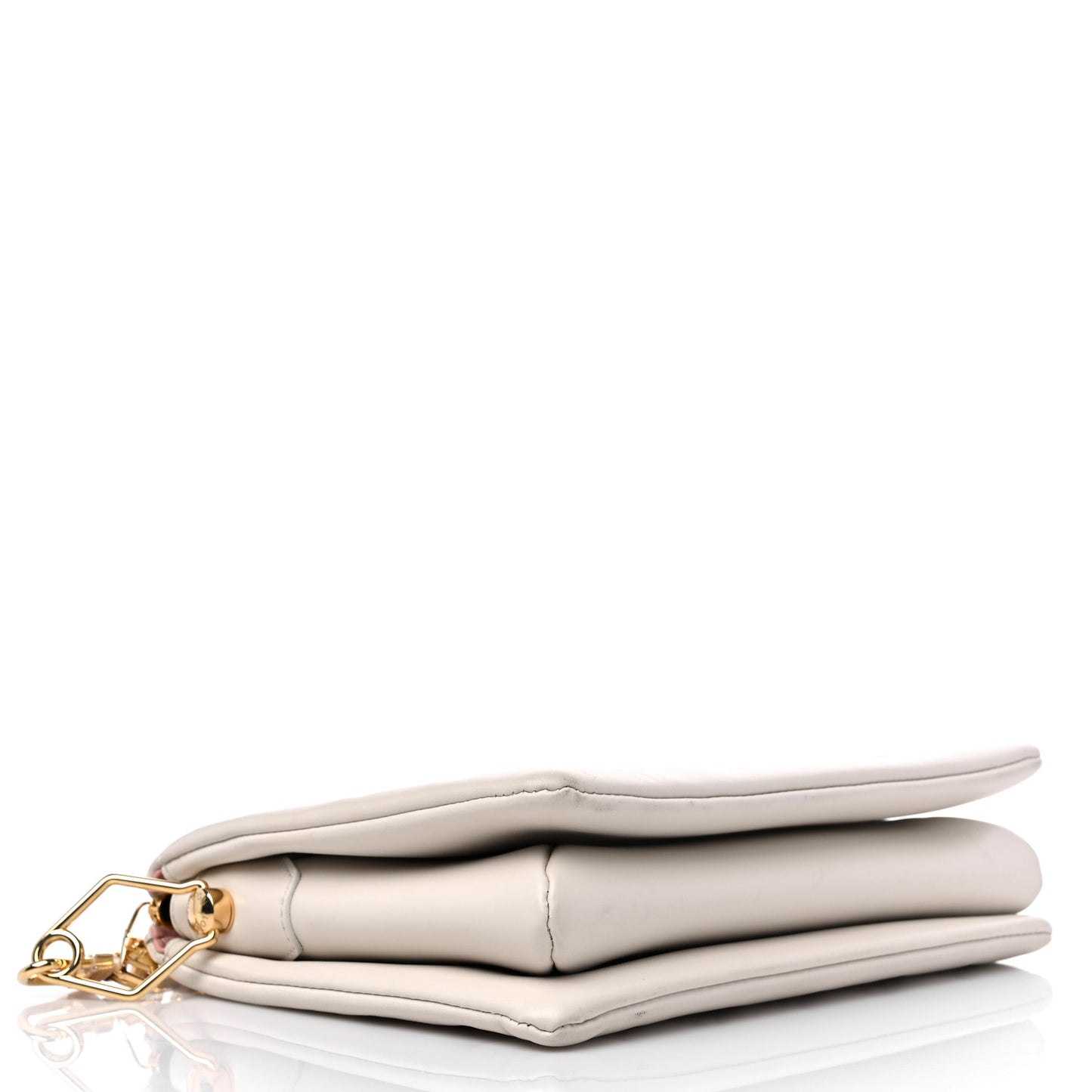 Lambskin Embossed Monogram Coussin PM Natural Creme