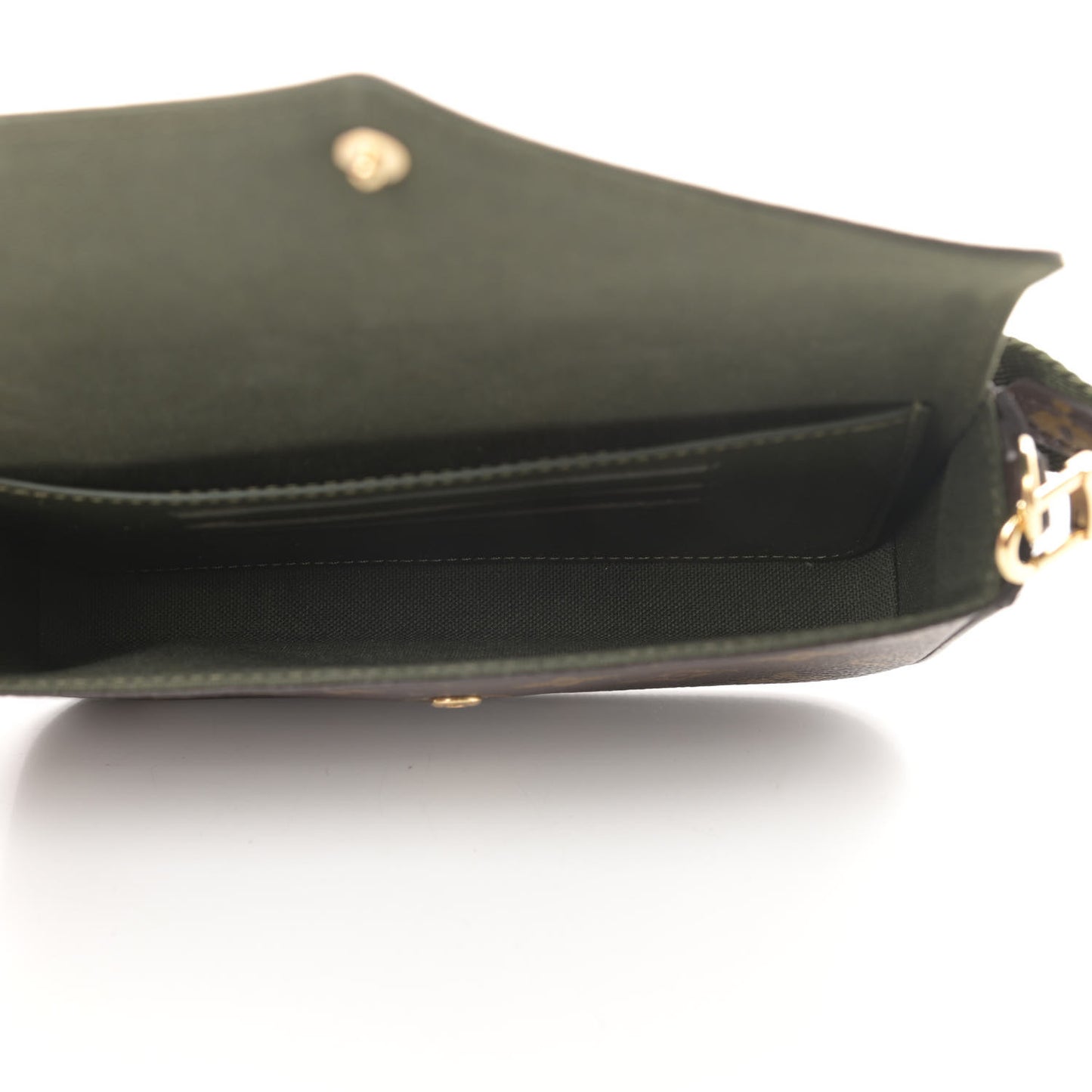 Monogram Felicie Strap & Go Kaki