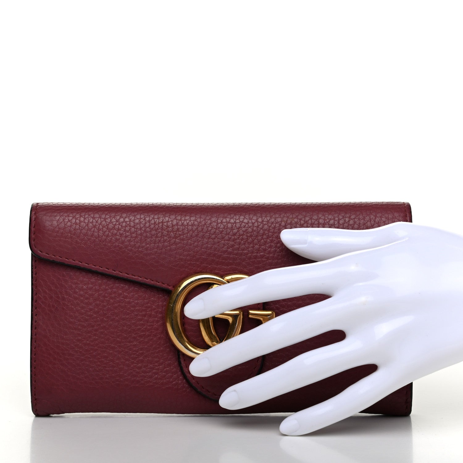 Gucci Cellarius Calfskin GG Marmont Continental Wallet Dry Rose 4 of 11