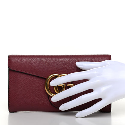 Gucci Cellarius Calfskin GG Marmont Continental Wallet Dry Rose 4 of 11