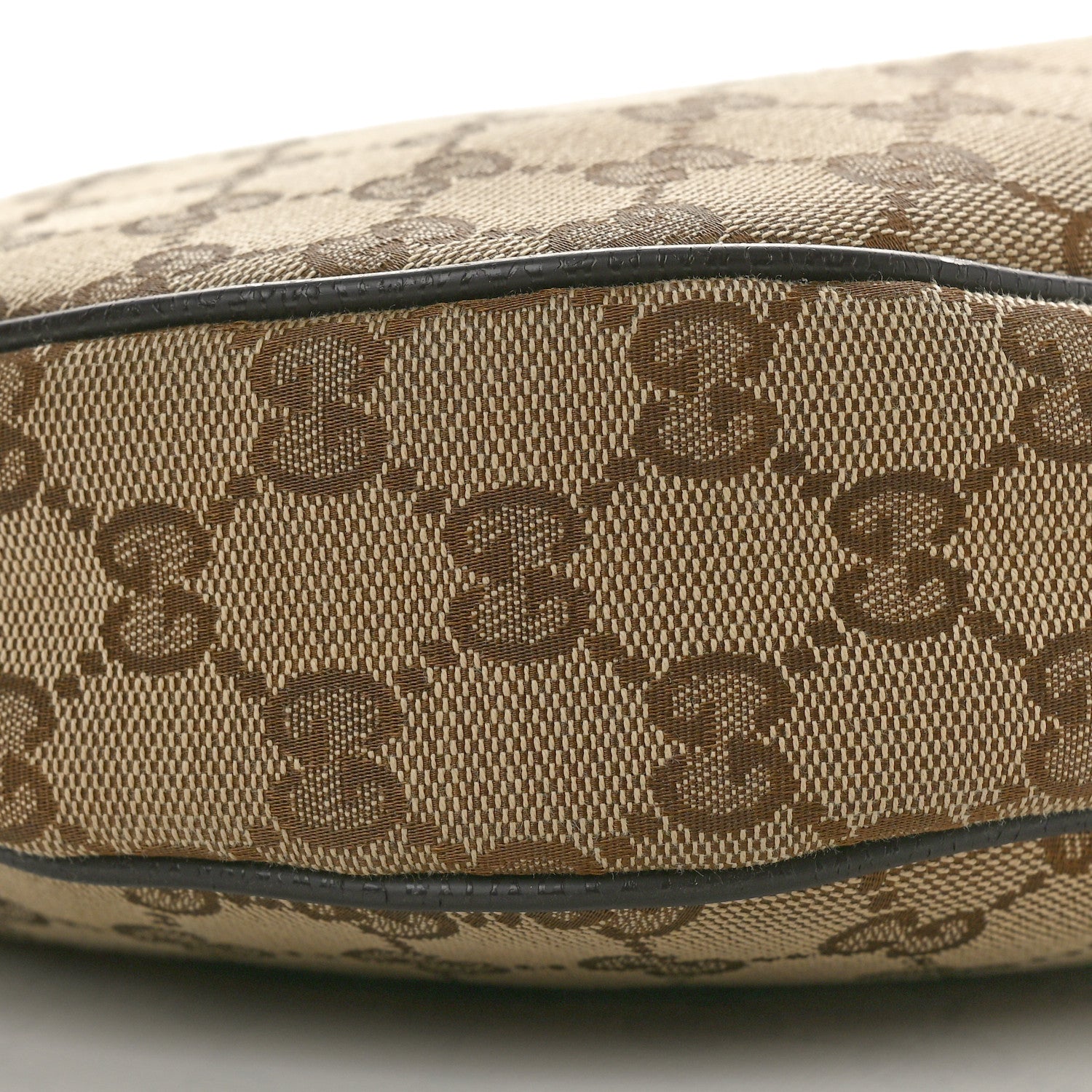Gucci Monogram Medium Half Moon Hobo Dark Brown 9 of 12