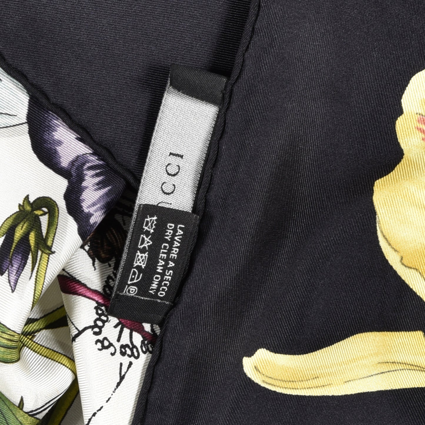Silk Flora Infinity Chrissy Square Scarf White Black