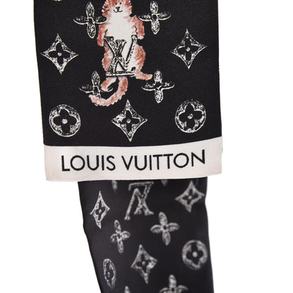Louis Vuitton Silk Catogram Classic Bandeau Black 3 of 5
