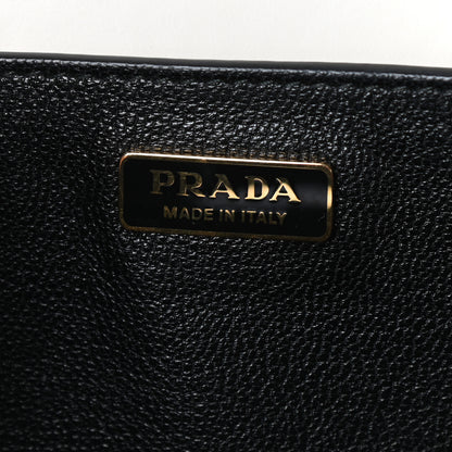 Prada City Calf Saffiano Cahier Bag Talco Black 6 of 9