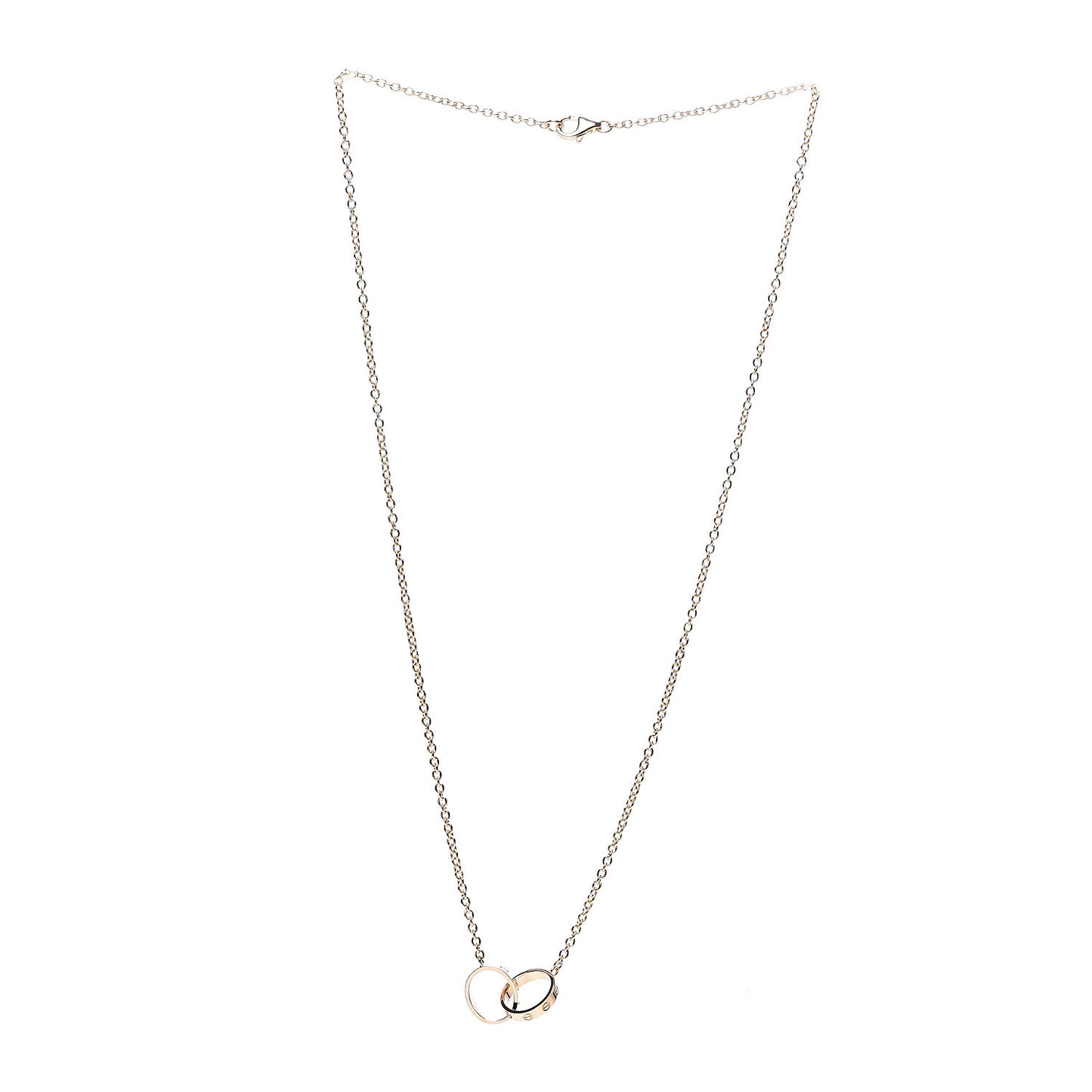 18K Yellow Gold Interlocking LOVE Necklace