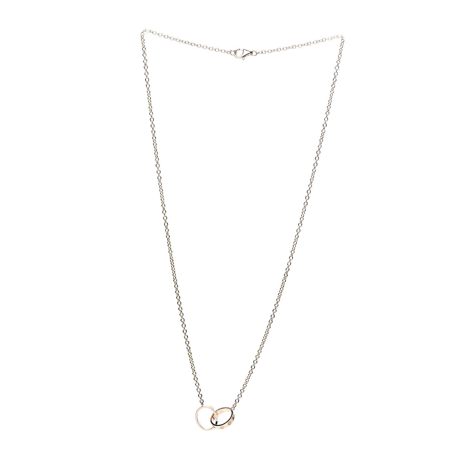 Cartier 18K Yellow Gold Interlocking LOVE Necklace 3 of 7