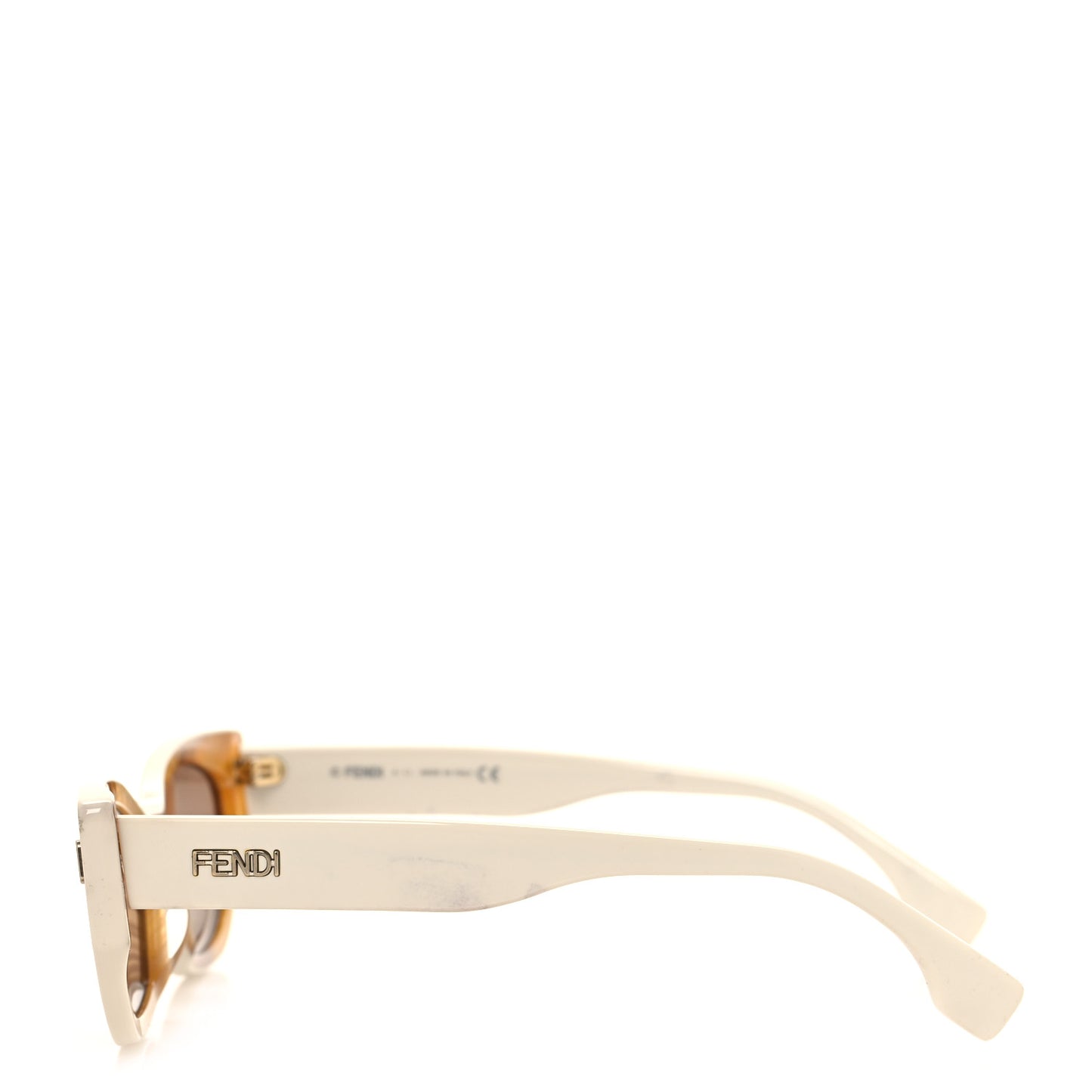 Acetate Fendi Bold Sunglasses FE40018I White