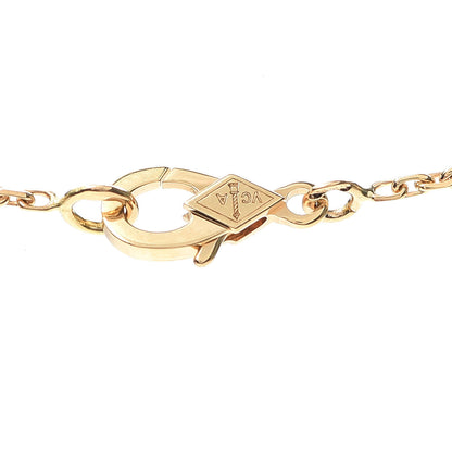 Van Cleef & Arpels 18K Yellow Gold Mother of Pearl Vintage Alhambra Pendant Necklace 4 of 8