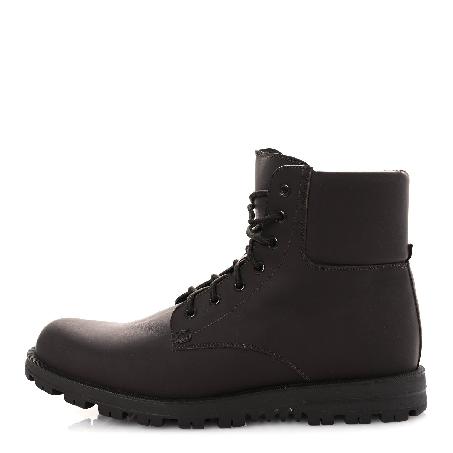 GUCCI メンズ ダックブーツ Gucci Rubberized Mens Lace Up Ankle Boots 9.5 Brown 1811239