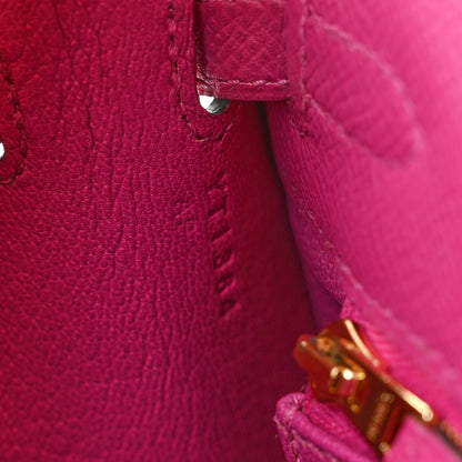 Hermes Epsom Kelly Sellier 25 Rose Pourpre 7 of 14