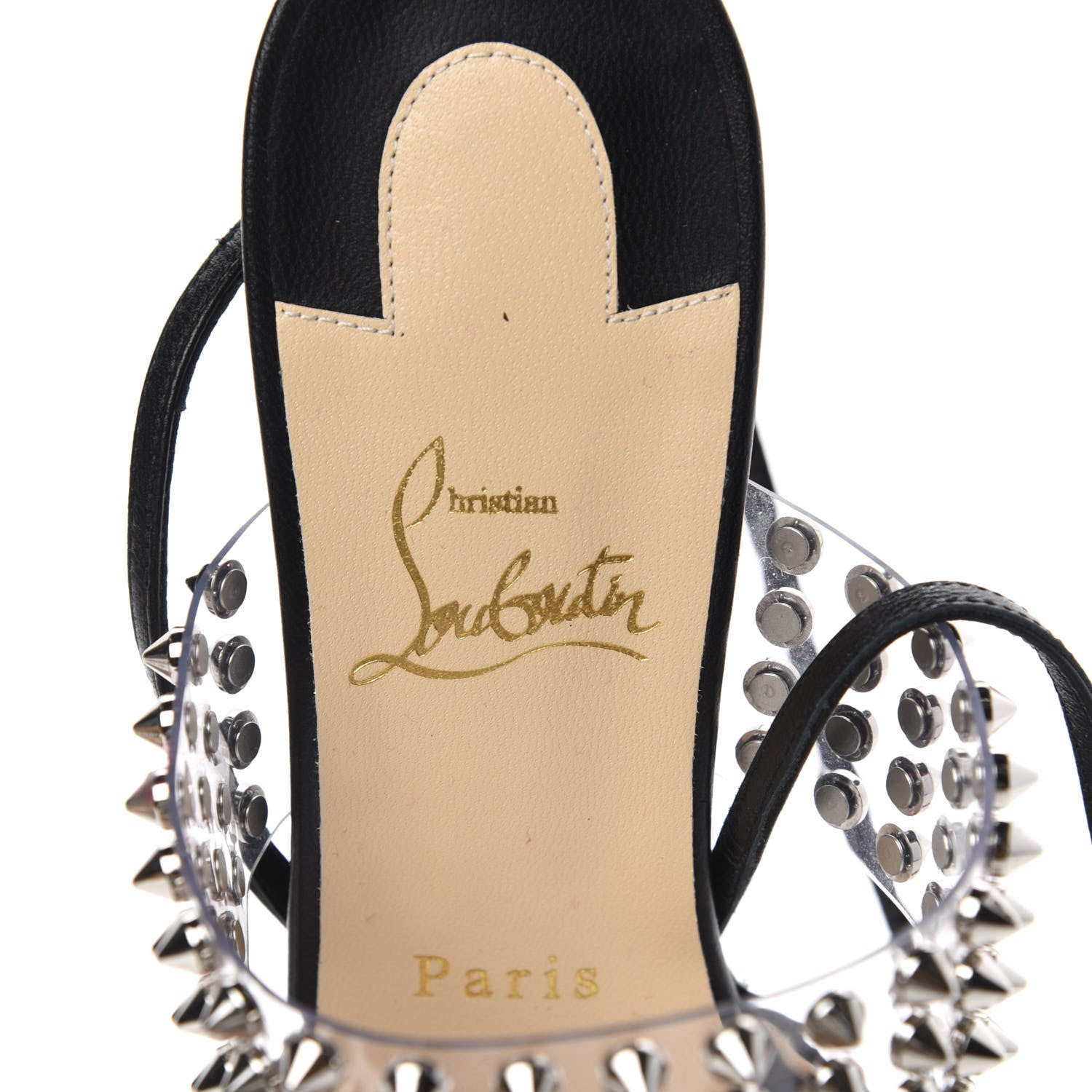 Christian Louboutin Nappa PVC Levita 55 Pumps 39.5 Black 8 of 10