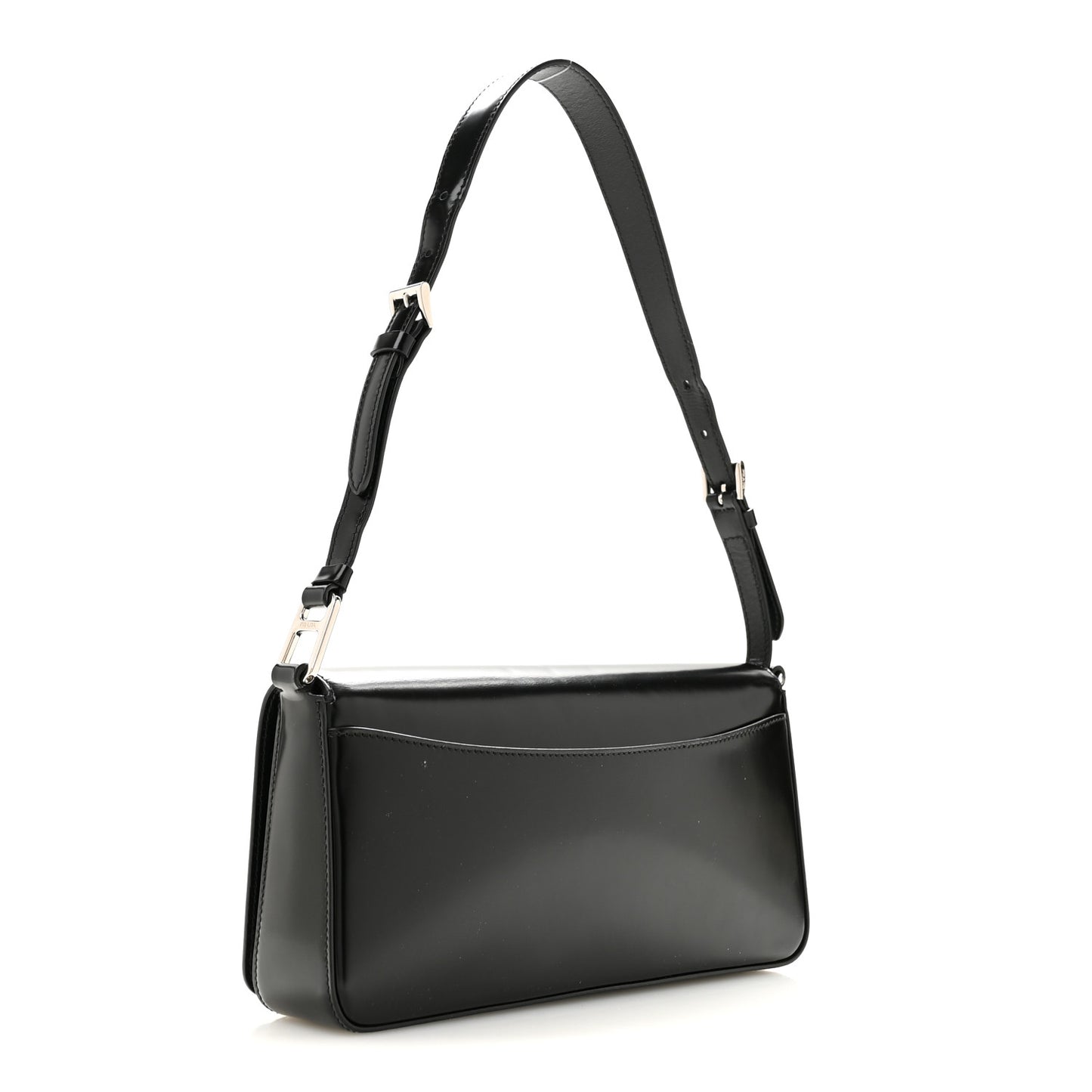 Spazzolato Femme Flap Shoulder Bag Black