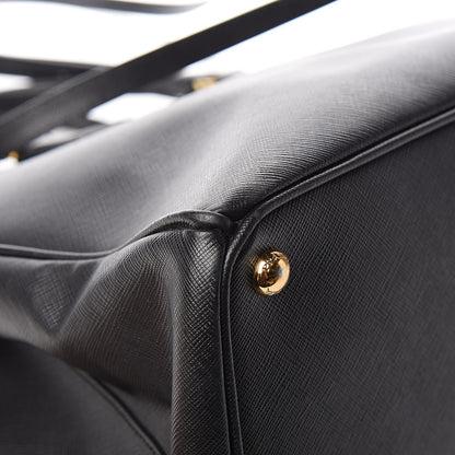 Prada Saffiano Large Galleria Double Zip Tote Black 12 of 16