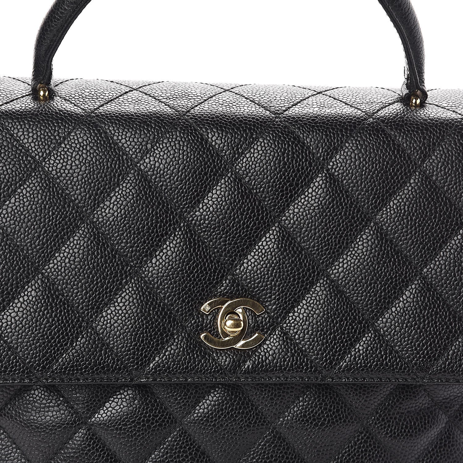 Chanel Caviar Quilted Jumbo Kelly Flap Black 8 of 10