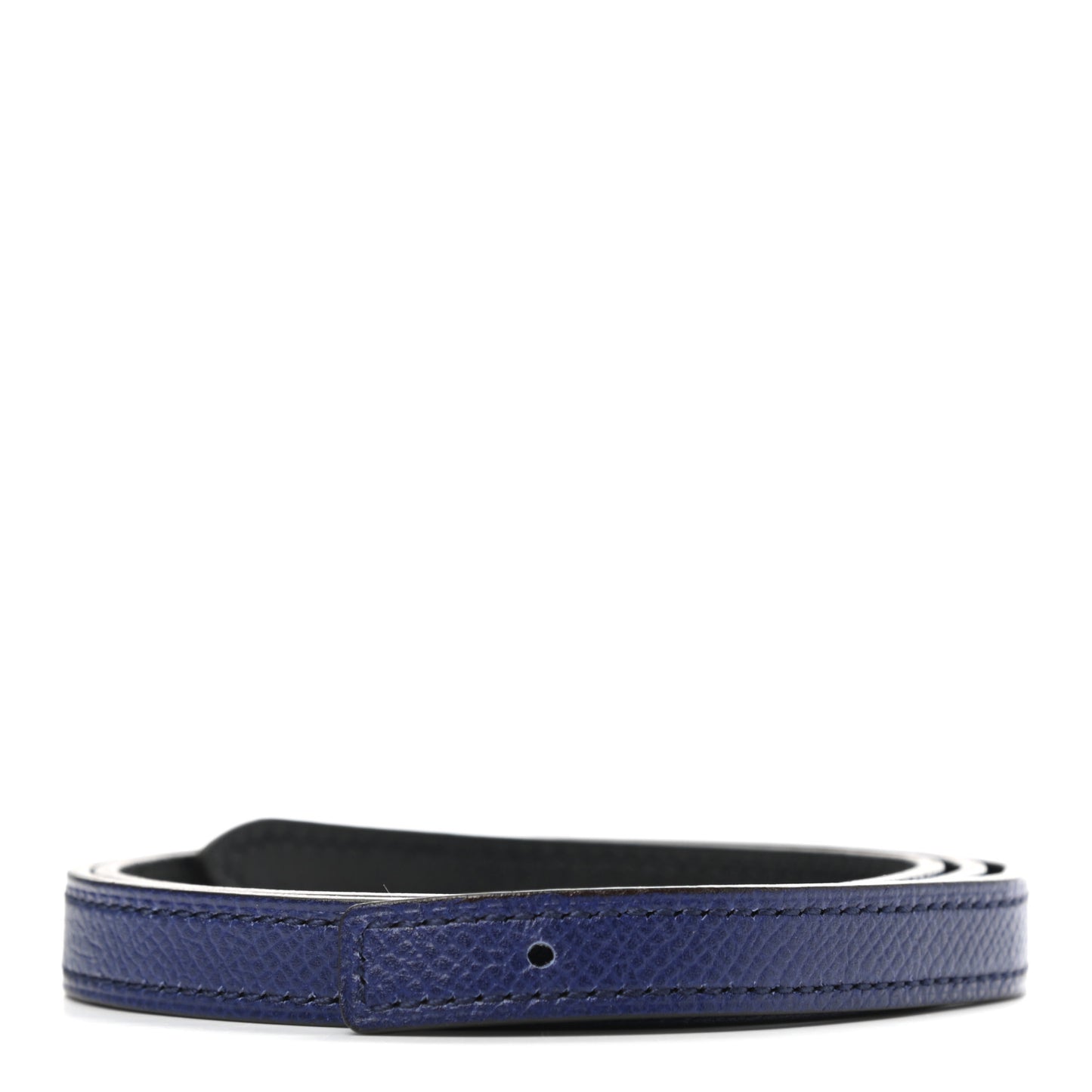 Swift Epsom 13mm Belt Strap 70 Bleu Saphir Black