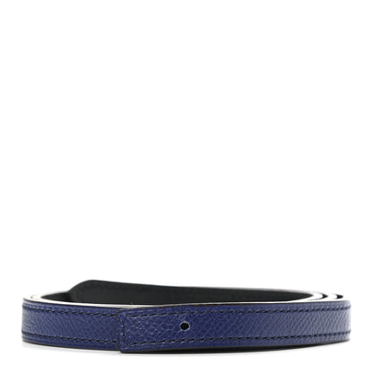 Hermes Swift Epsom 13mm Belt Strap 70 Bleu Saphir Black 1 of 5