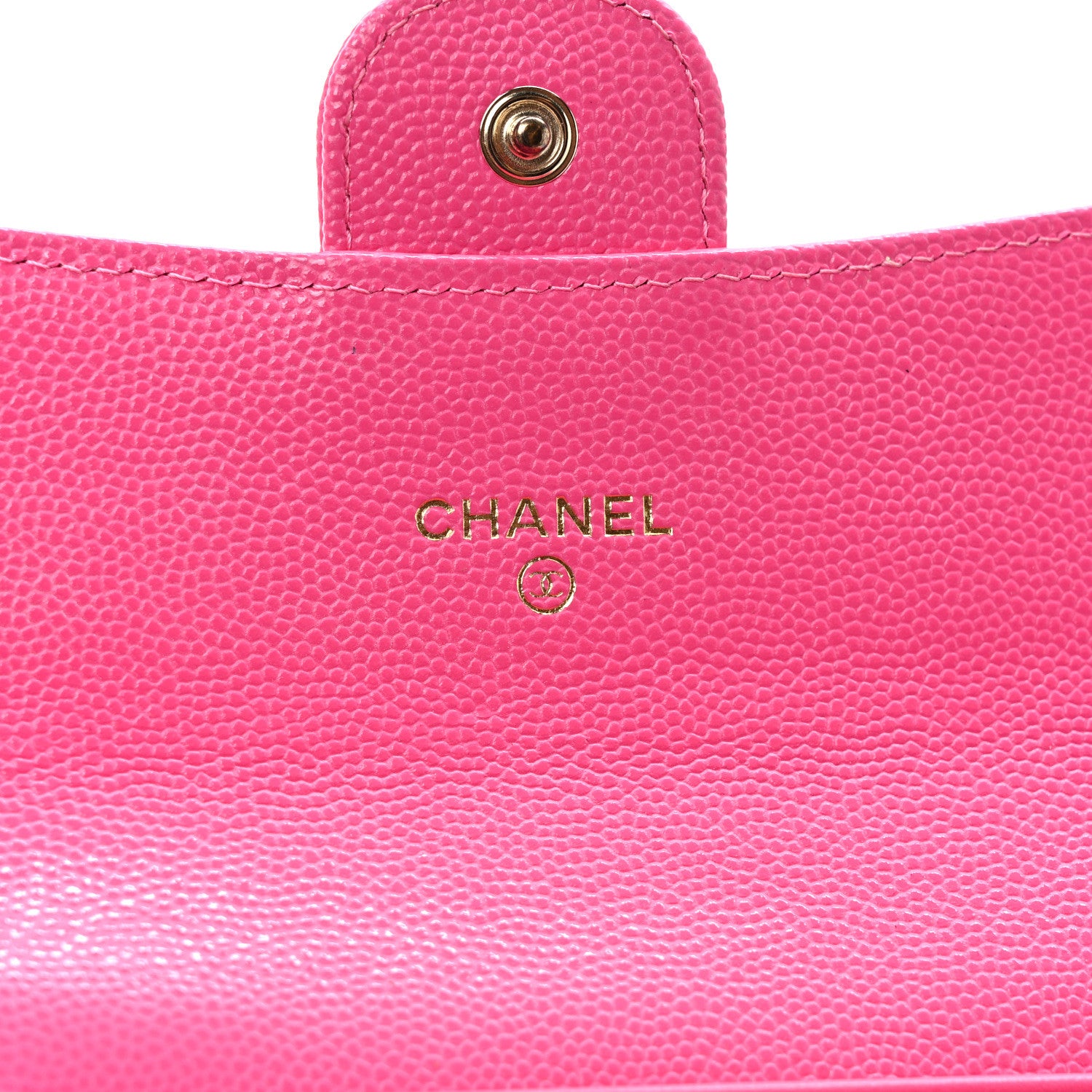 Chanel Caviar Quilted Medium Flap Wallet Dark Pink 6 of 6