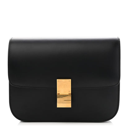 Celine Box Calfskin Medium Classic Box Flap Bag Black 1 of 12