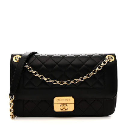 Chanel Lambskin Quilted Large Chic With Me Flap Black 1 of 14