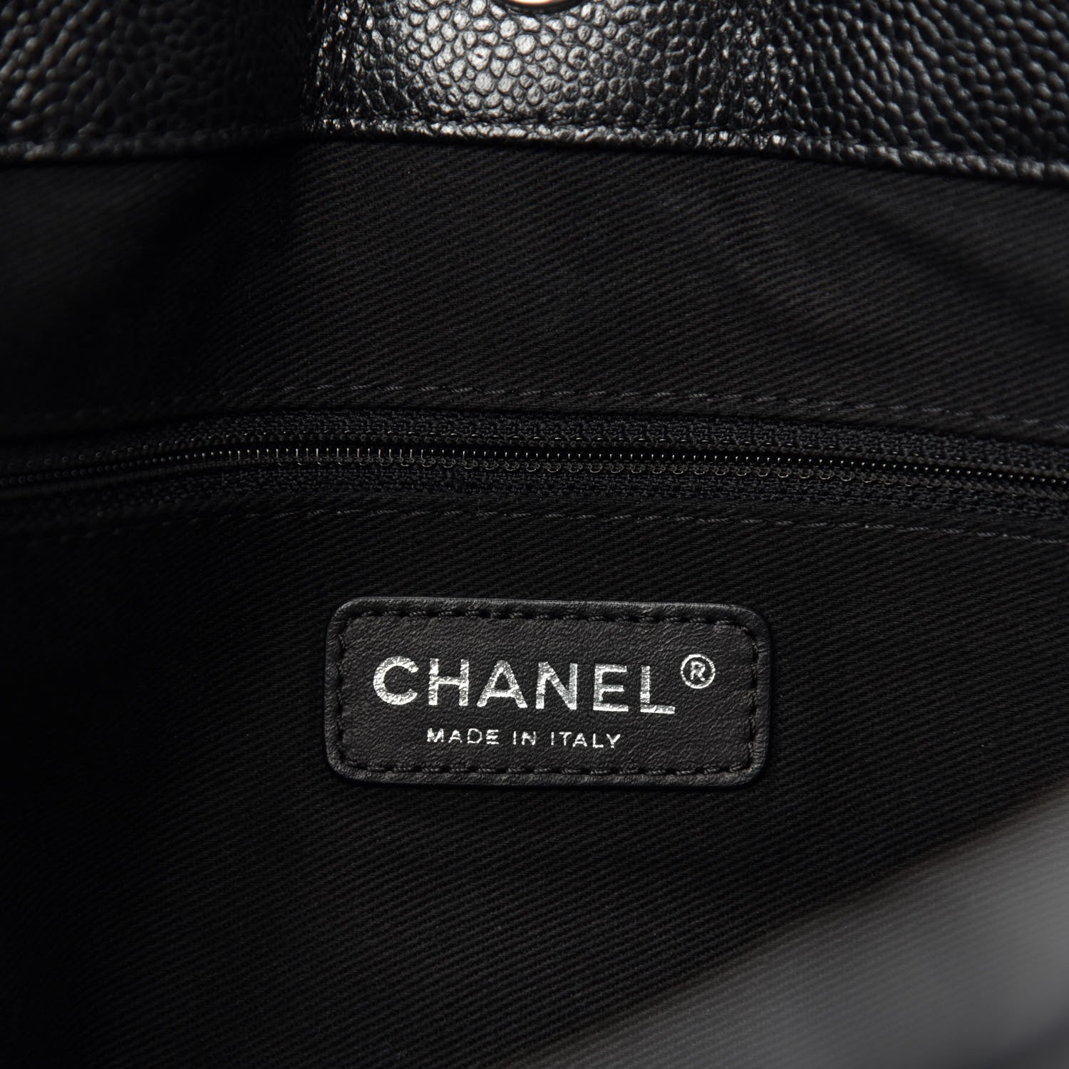 Chanel Caviar Quilted CC Timeless Soft Tote Black 9 of 11