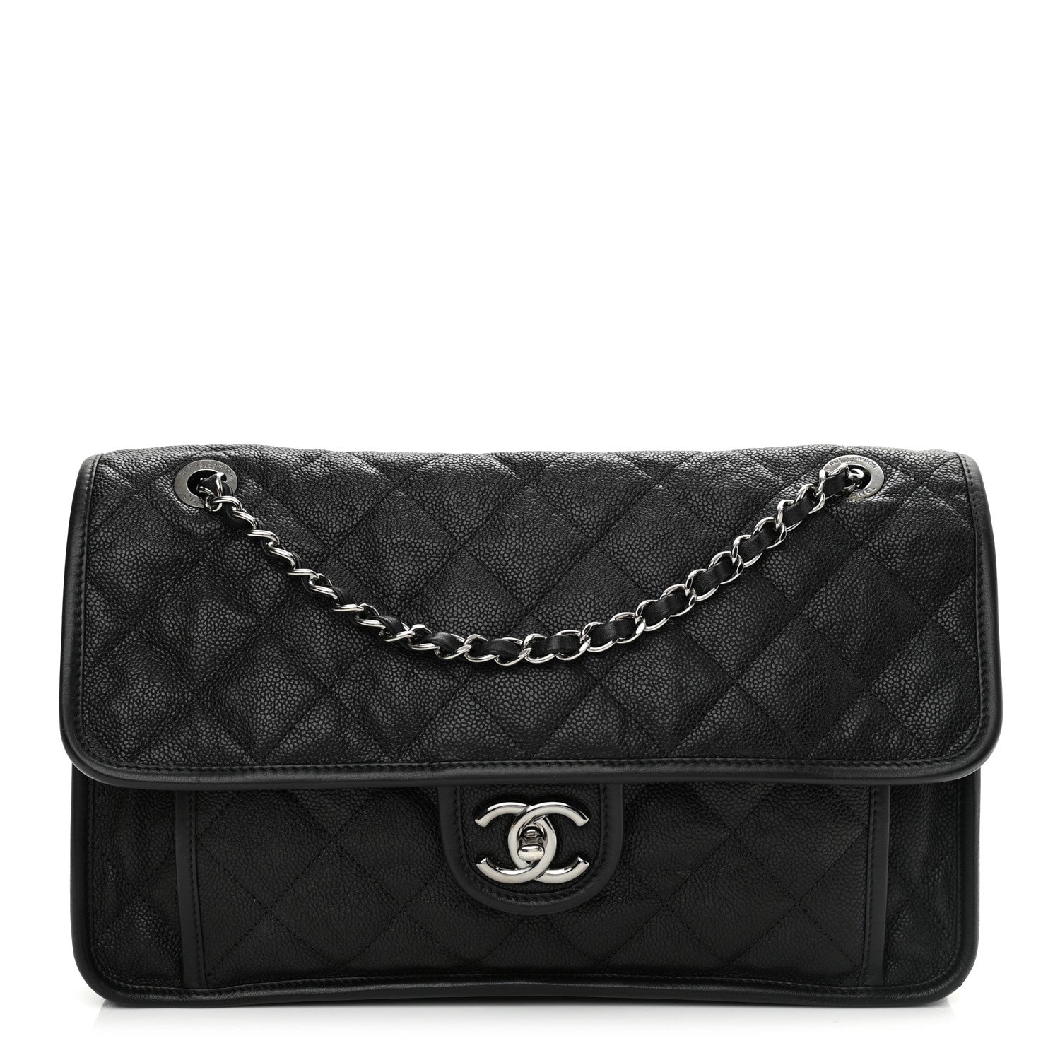 Chanel Caviar Quilted Medium French Riviera Flap Black 1 of 12