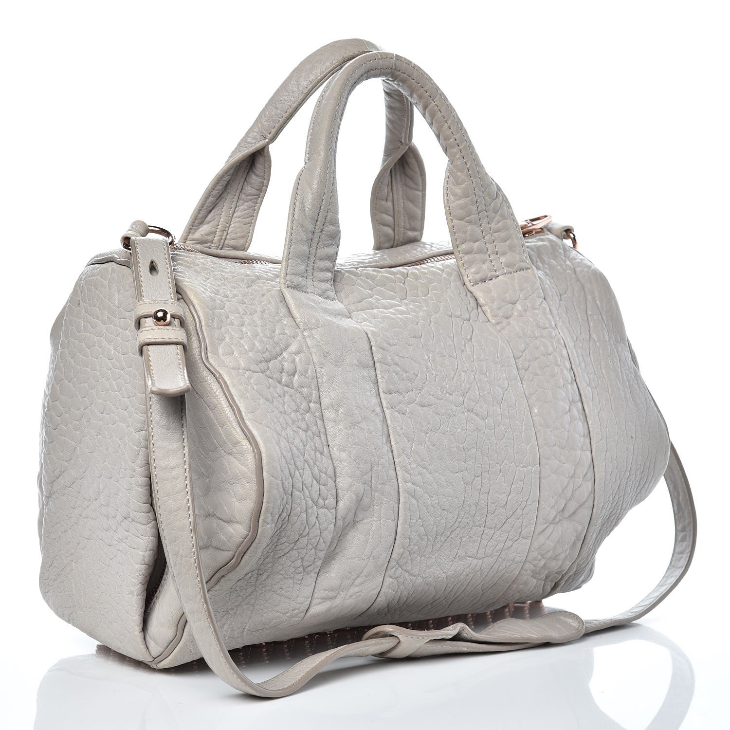Alexander Wang Pebbled Lambskin Rocco Lilac Rose Gold Hardware 4 of 16