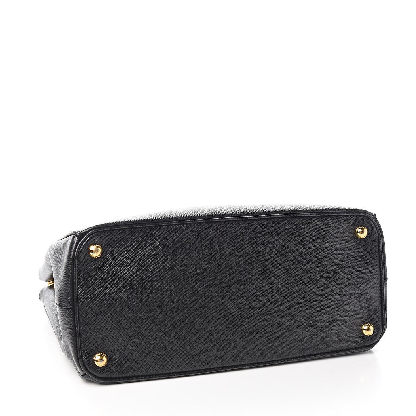 Saffiano Medium Galleria Double Zip Tote Black