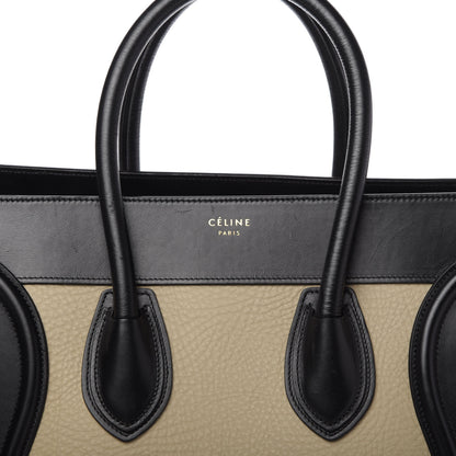 Celine Elephant Calfskin Mini Tri-Color Luggage Beige 9 of 9
