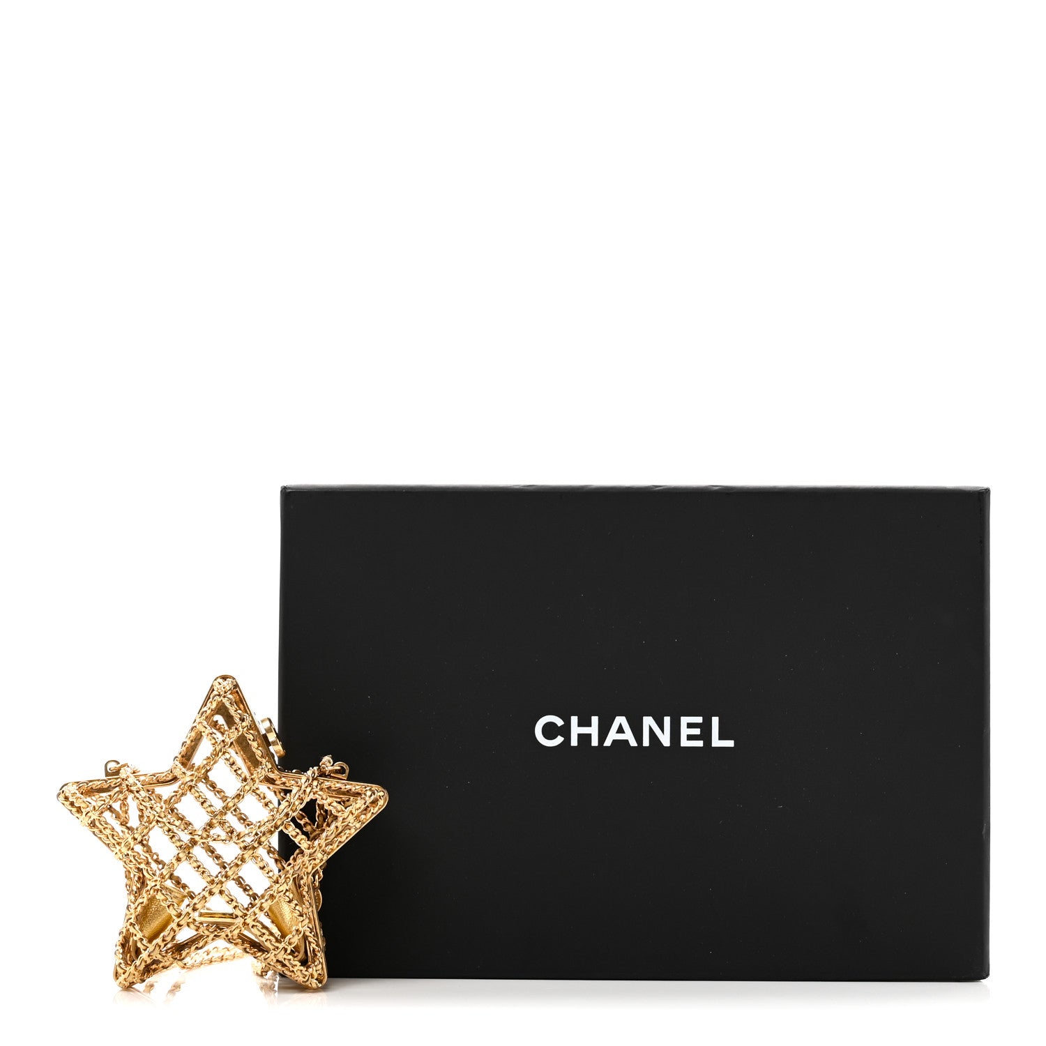 【美品レア】シャネルCHANEL カシミヤ スターロゴ Chanel Metal CC Star Minaudiere Crossbody Gold 1841227 – FASHIONPHILE