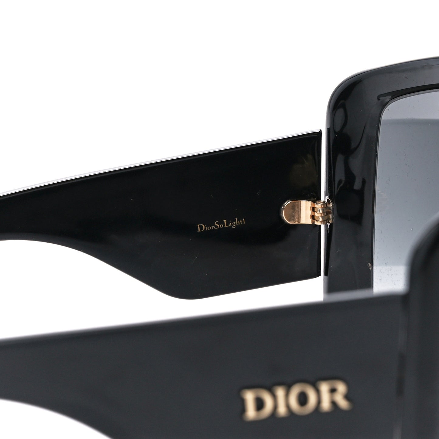 Acetate DiorSo Light 1 Shield Sunglasses Black