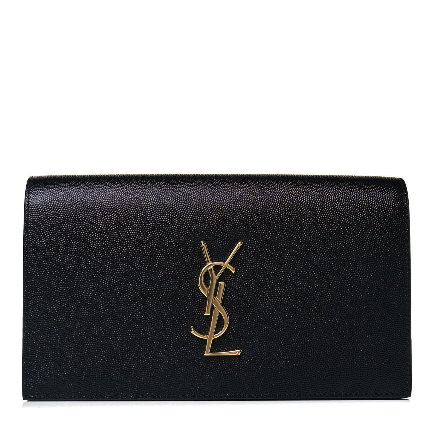 Grain De Poudre Classic Monogram Kate Clutch Black