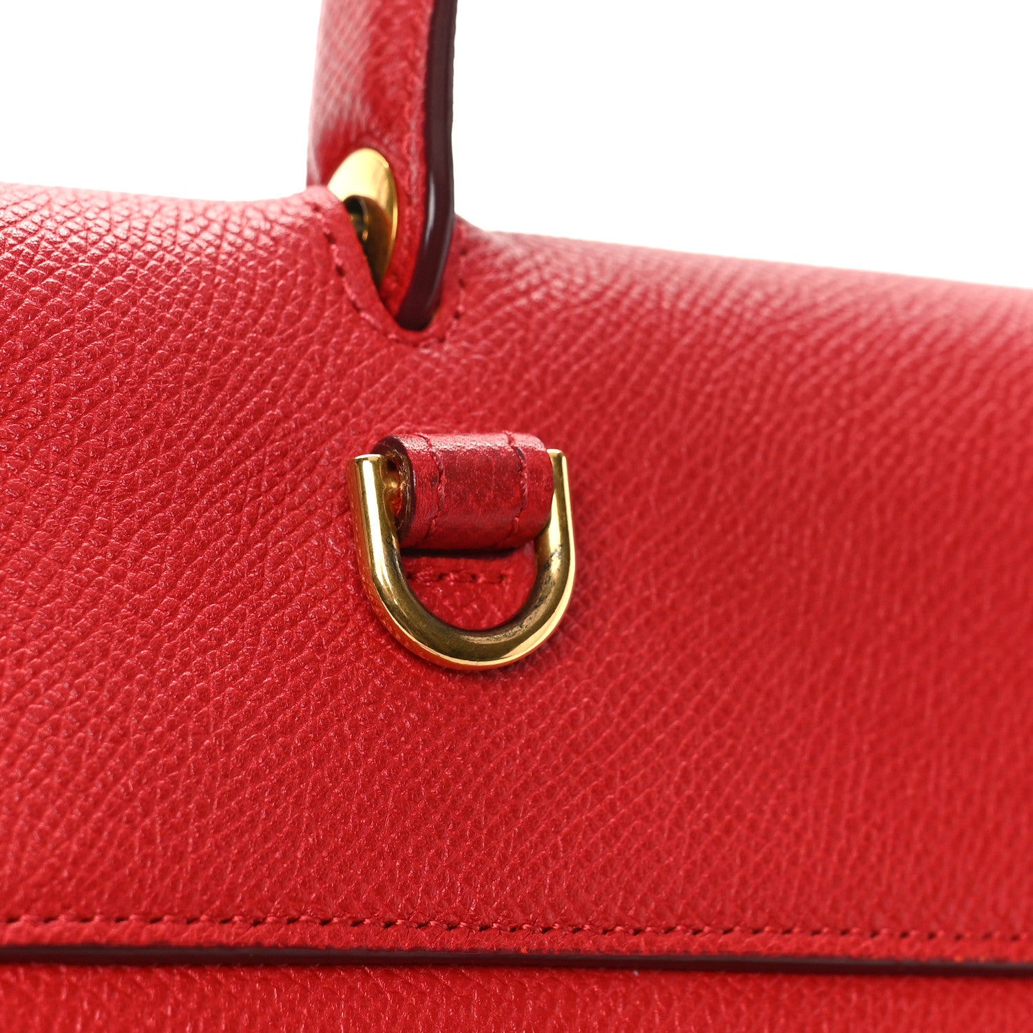 Celine Grained Calfskin Mini Belt Bag Coquelicot 8 of 8