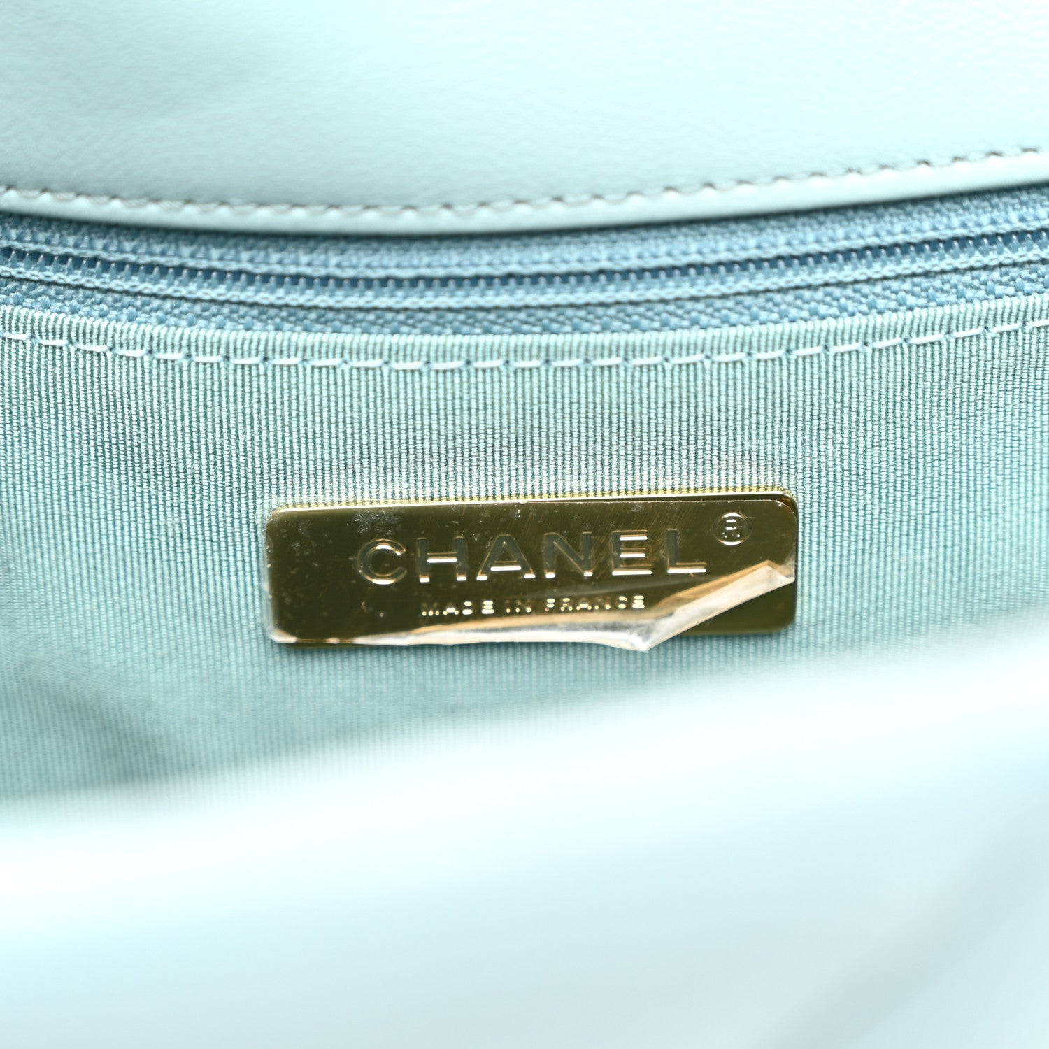 Chanel Lambskin Quilted Large Chanel 19 Flap Light Blue 6 of 11