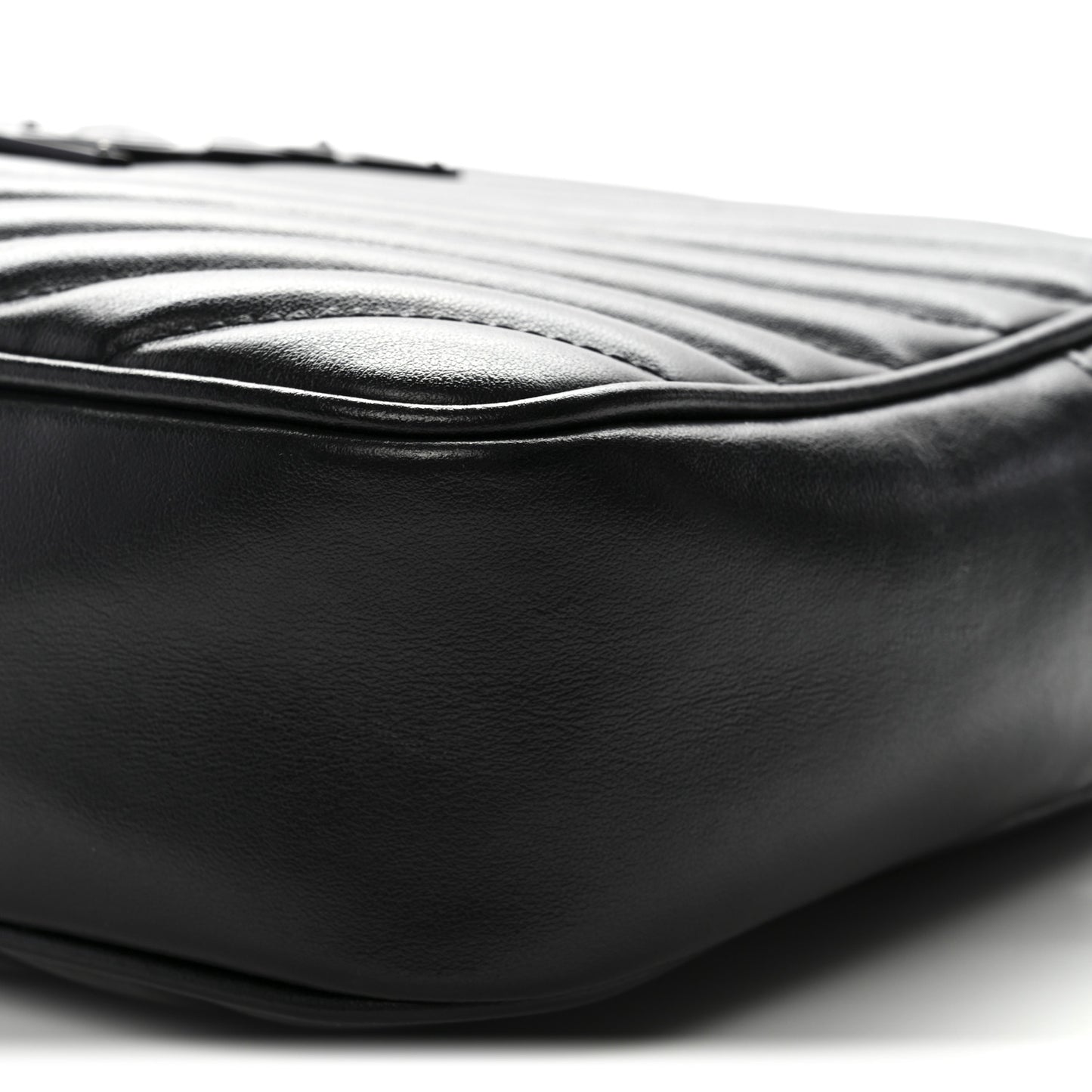 Calfskin Matelasse Monogram Monochrome Lou Camera Bag Black