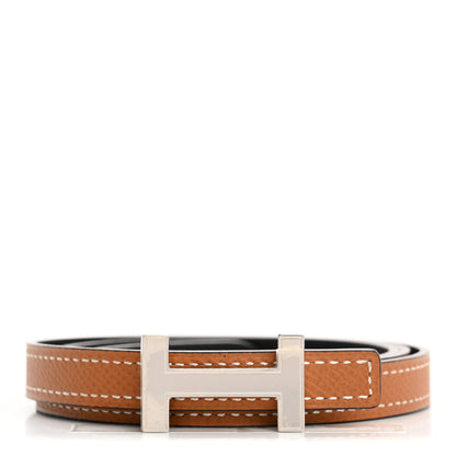 Hermes Swift Epsom 13mm Focus Belt 85 Black Gold 1 of 6